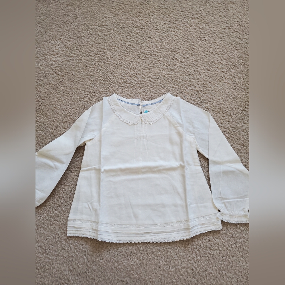 Boden Classic Cream Kids Long Sleeve Top